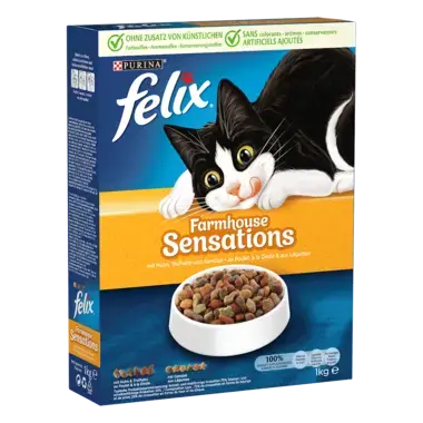 FELIX® Farmhouse Sensations mit Huhn, Truthahn und Gemüse Seitenansicht