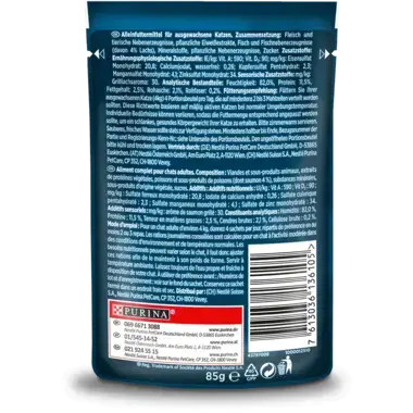 GOURMET™ Perle Genuss in Sauce mit Lachs in einer Sauce mit feiner Grilllachsnote Rückseite