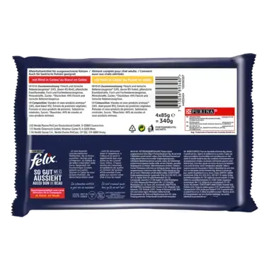 FELIX® So gut wie es aussieht mit Huhn & Rind Rückseite
