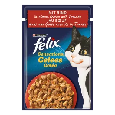 FELIX® Sensations Gelees mit Rind & Tomate Vorderansicht