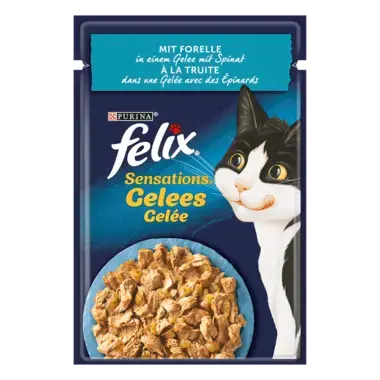 FELIX® Sensations Gelees mit Forelle & Spinat Vorderansicht