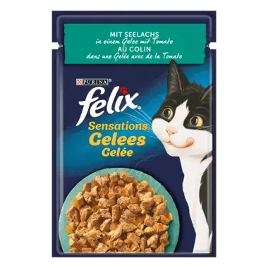 FELIX® Sensations Gelees mit Seelachs & Tomate Vorderansicht