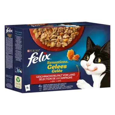 FELIX Sensations Gelees Geschmacksvielfalt vom Land Seitenansicht