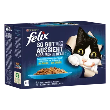FELIX So gut wie es aussieht Geschmacksvielfalt aus dem Wasser Seitenansicht