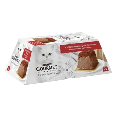 GOURMET® REVELATIONS Mousse mit Rind, überzogen mit köstlicher Sauce Seitenansicht