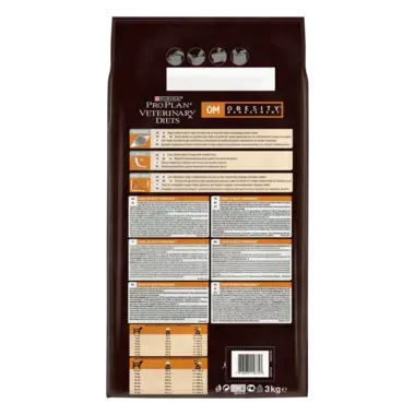 PRO PLAN VETERINARY DIETS Canine OM Obesity Management™ Trockenfutter Rückseite