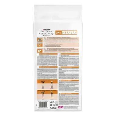 PRO PLAN VETERINARY DIETS Feline OM Obesity Management Trockenfutter Rückseite