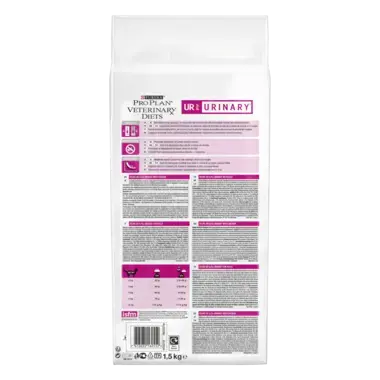 PRO PLAN VETERINARY DIETS Feline UR Urinary™ Trockenfutter Huhn Rückseite