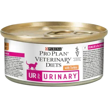 PRO PLAN VETERINARY DIETS Feline UR Urinary Mousse Truthahn Seitenansicht