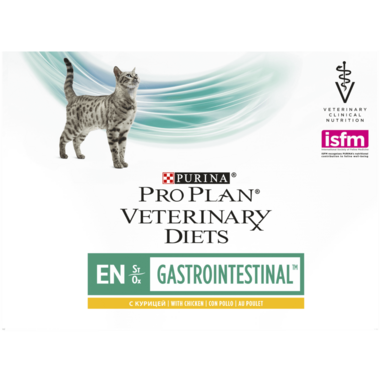 PRO PLAN VETERINARY DIETS Feline EN Gastrointestinal™ Nassfutter Huhn Vorderansicht