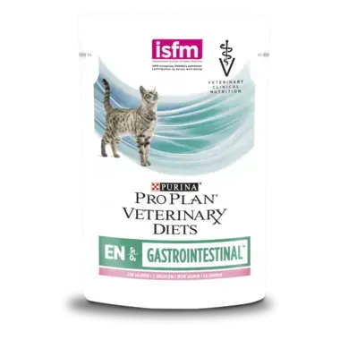 PRO PLAN VETERINARY DIETS Feline EN Gastrointestinal™ Nassfutter Lachs Vorderansicht