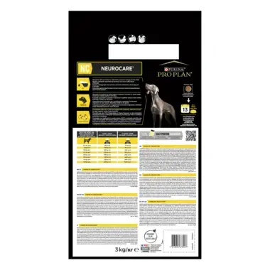 PRO PLAN Canine NC NeuroCare Trockenfutter Rückseite