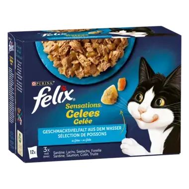 FELIX® Sensations Gelees Geschmacksvielfalt aus dem Wasser Seitenansicht