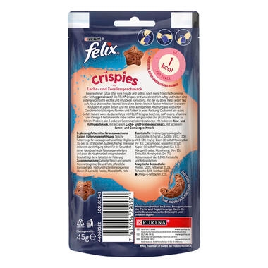 FELIX Crispies mit Lachs- & Forellengeschmack Vorderansicht