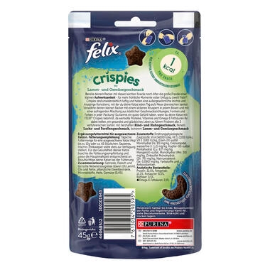 FELIX® Crispies mit Lamm- & Gemüsegeschmack Rückseite
