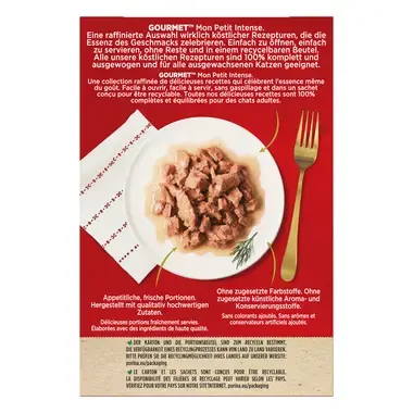 GOURMET Mon Petit mit Huhn, Ente, Truthahn Rückseite