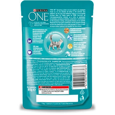 Purina ONE® Senior 7+ Nassfutter mit Huhn Rückseite
