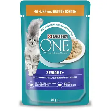 Purina ONE® Senior 7+ Nassfutter mit Huhn Vorderansicht