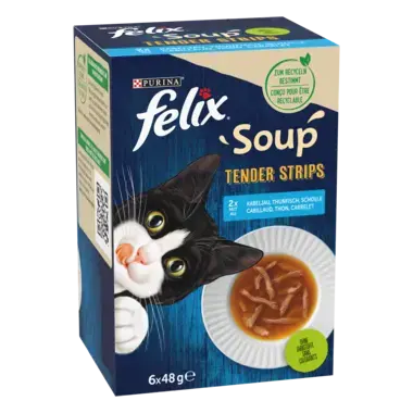 FELIX Soup Strips Geschmacksvielfalt aus dem Wasser Seitenansicht