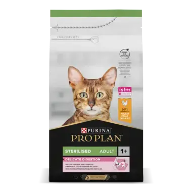 PRO PLAN ADULT STERILISED Delicate Digestion reich an Huhn Vorderansicht