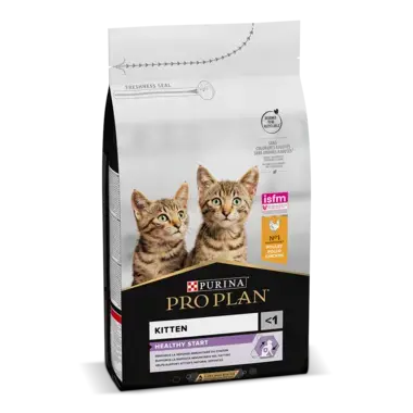PRO PLAN KITTEN Healthy Start reich an Huhn Seitenansicht