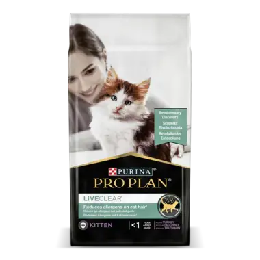 PRO PLAN LIVECLEAR KITTEN <1 reich an Truthahn Vorderansicht