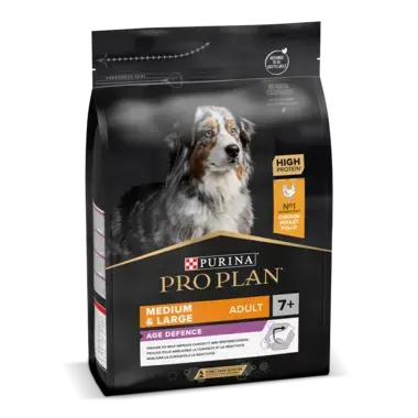 PRO PLAN MEDIUM & LARGE ADULT 7+ Age Defence reich an Huhn