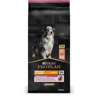 PRO PLAN MEDIUM & LARGE ADULT 7+ für sensible Haut reich an Lachs