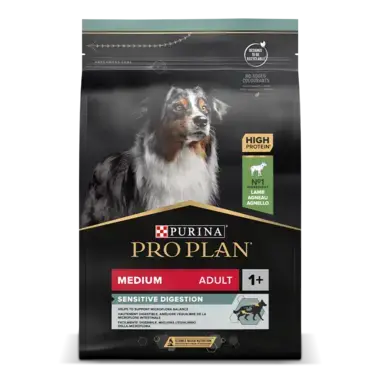 PRO PLAN MEDIUM ADULT für sensible Verdauung reich an Lamm