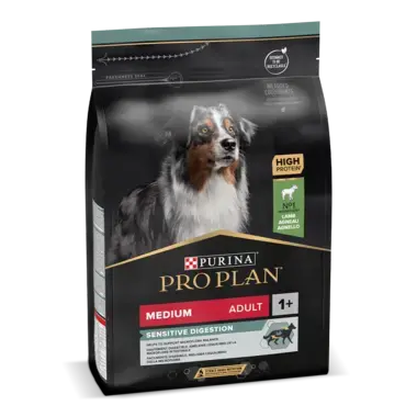 PRO PLAN MEDIUM ADULT für sensible Verdauung reich an Lamm