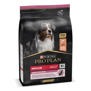 PRO PLAN MEDIUM ADULT für sensible Haut reich an Lachs
