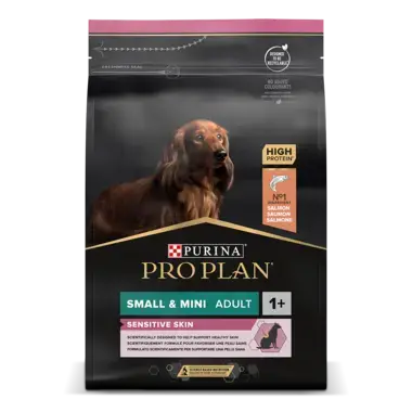 PRO PLAN SMALL & MINI ADULT für sensible Haut reich an Lachs