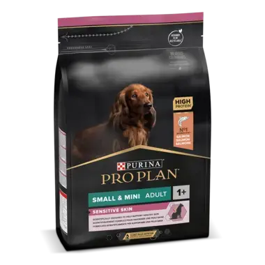PRO PLAN SMALL & MINI ADULT für sensible Haut reich an Lachs