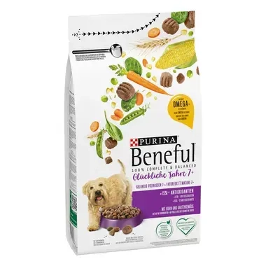 BENEFUL® Glückliche Jahre 7+ mit Huhn, Gartengemüse und Vitaminen Seitenansicht