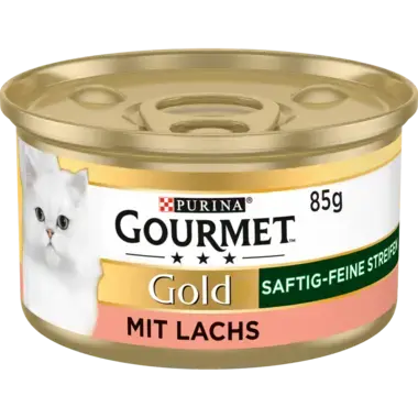 GOURMET Gold Saftig-feine Streifen mit Lachs Produktshot