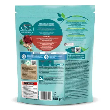 PURINA ONE DualNature URI-BALANCE Adult mit Cranberry & Huhn Hinteransicht