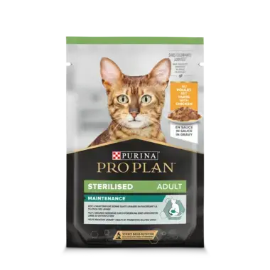 PRO PLAN STERILISED in Soße Nassfutter mit Huhn