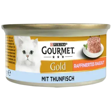 GOURMET Gold Raffiniertes Ragout mit Thunfisch Vorderansicht