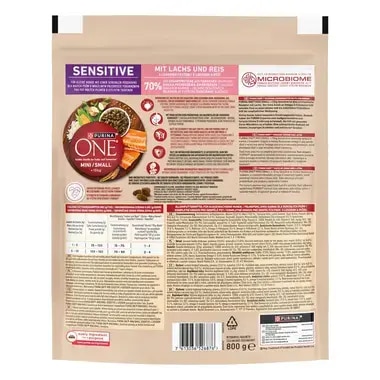 PURINA ONE MINI/SMALL Sensitive mit Lachs und Reis