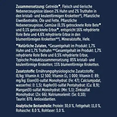 FELIX® Doppelt Lecker mit einer köstlichen Mischung aus Huhn und Truthahn und reich an Rote Bete
