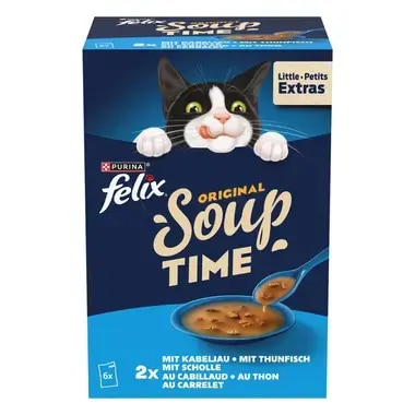 FELIX Soup Time Original Kabeljau, Thunfisch, Scholle