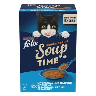 FELIX Soup Time Tender Strips Kabeljau, Thunfisch, Scholle