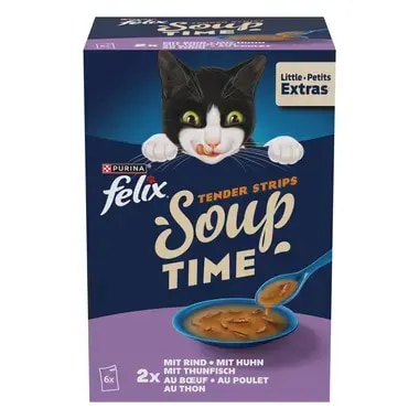 FELIX Soup Time Tender Strips Rind, Huhn, Thunfisch