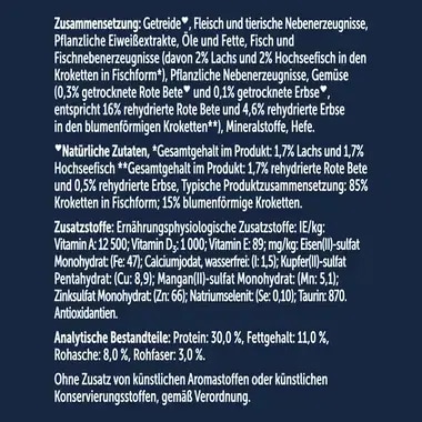 FELIX® Doppelt Lecker mit einer köstlichen Mischung aus Lachs und Hochseefisch und reich an Rote Bete