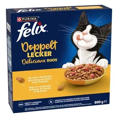 FELIX® Doppelt Lecker mit einer köstlichen Mischung aus Huhn und Truthahn und reich an Rote Bete