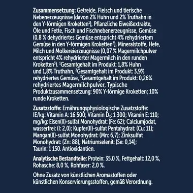 FELIX® Doppelt Lecker Junior mit einer köstlichen Mischung aus Huhn und Truthahn, mit Milch und mit Gemüse