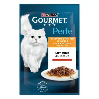 GOURMET Perle Erlesene Streifen in Sauce mit Rind