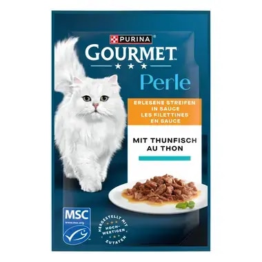 GOURMET Perle Erlesene Streifen in Sauce mit Thunfisch