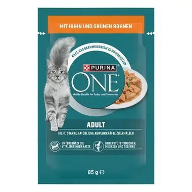 PURINA ONE Adult mit Huhn und grünen Bohnen