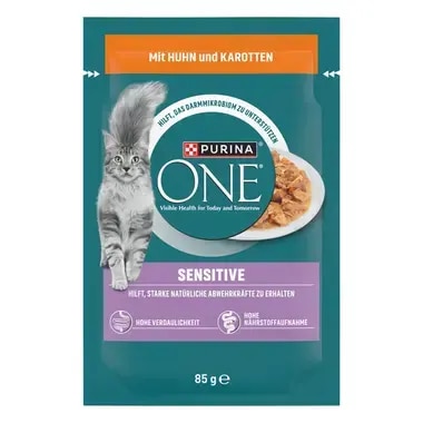 PURINA ONE Sensitive mit Huhn und Karotten